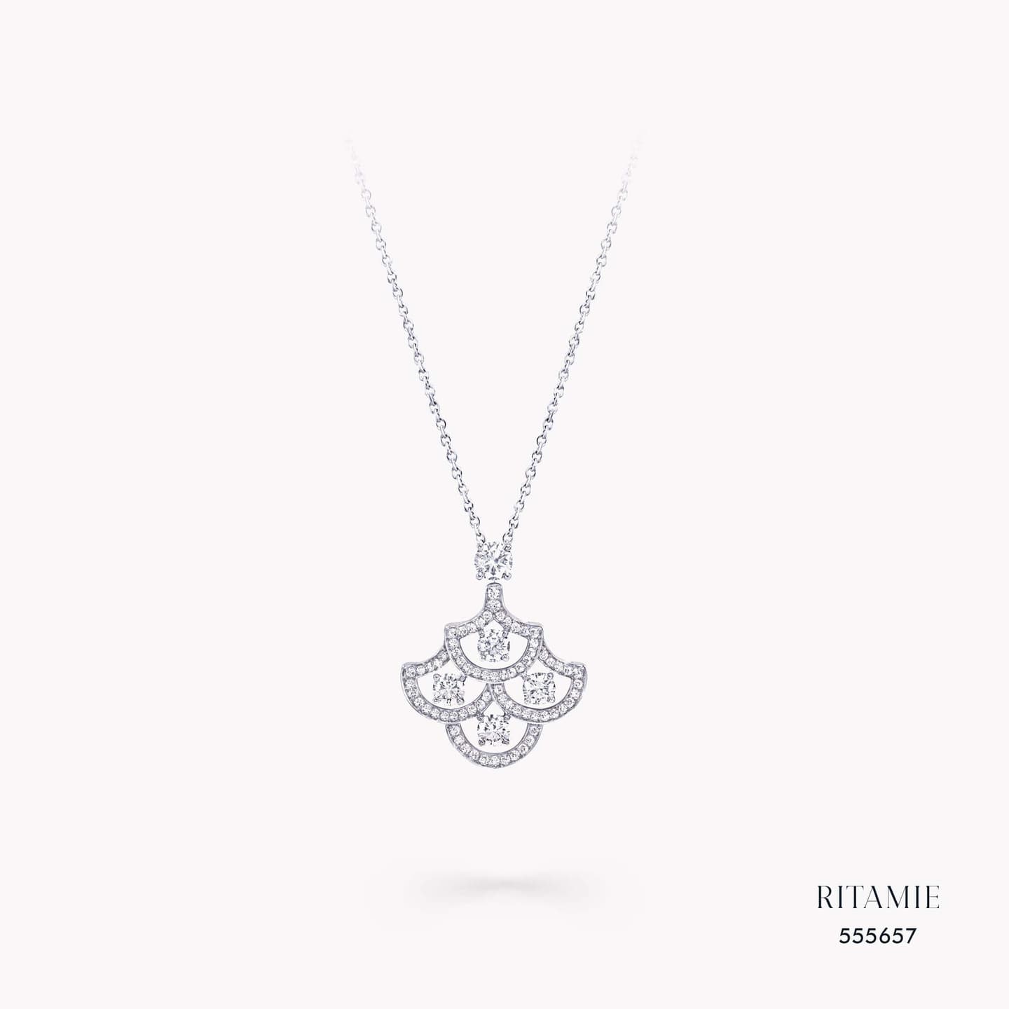 Celeste Fan Lab-Grown Diamond Necklace 555657