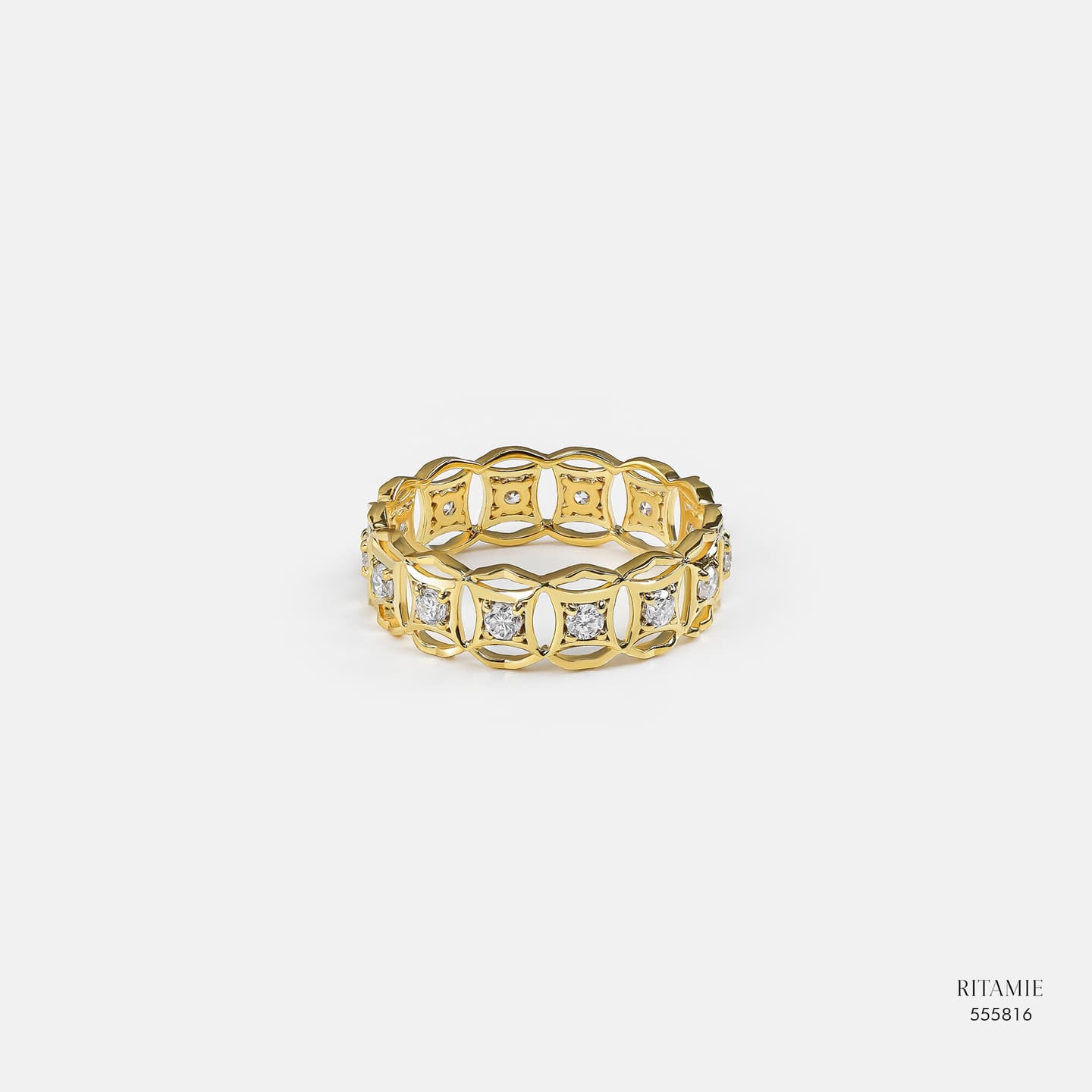 Mossanite Diamond Fortune Ring